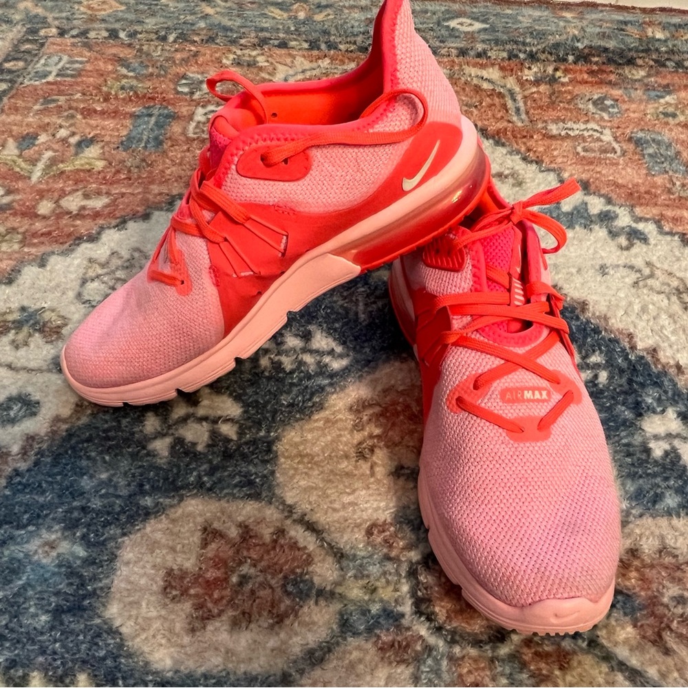 Hot pink Nike Air Max sneakers